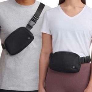 Lole Unisex Black Crossbody Belt Bag